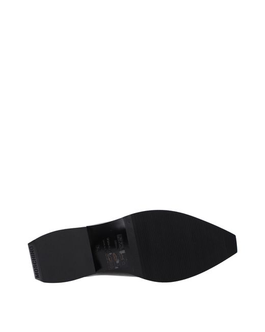 Moschino Black Loafers Leather