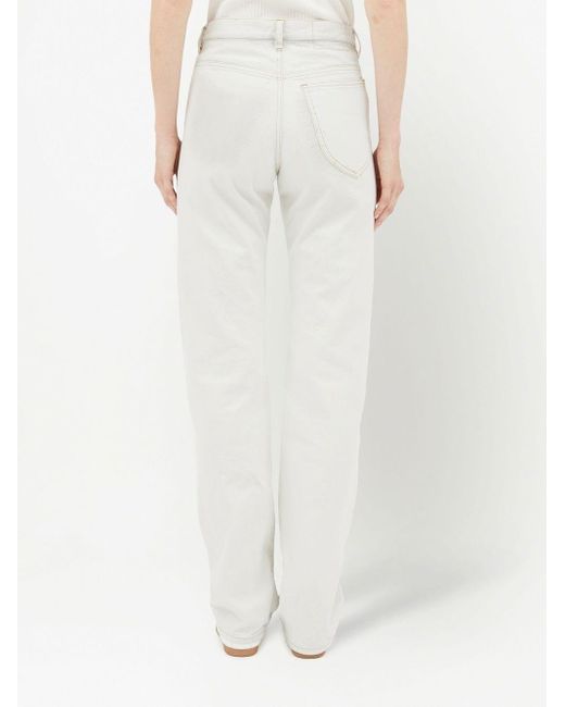 Maison Margiela White Skinny Denim Cotton Jeans