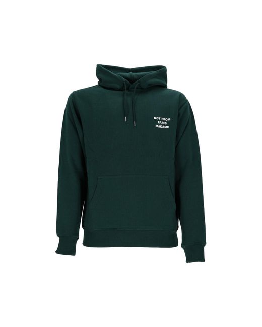 Drole de Monsieur Green Dark Bold Slogan Hoodie
