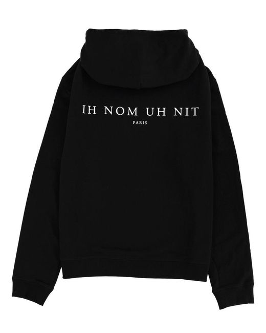 Ih Nom Uh Nit Black Sweatshirt With Print for men