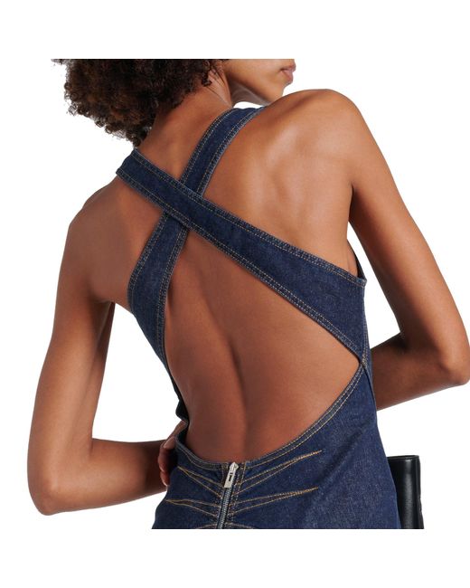 Alaïa Blue Sculpt Denim Dress