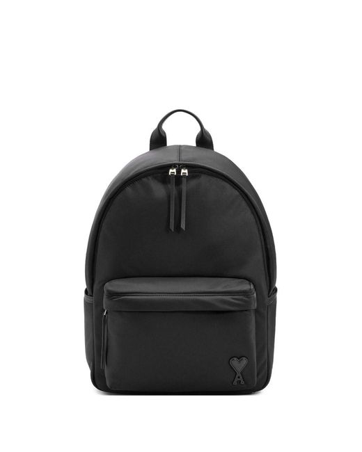 AMI Black Marcel Rucksack Mit Logo