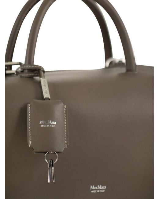 Max Mara Brown Holdallm Medium Satchel