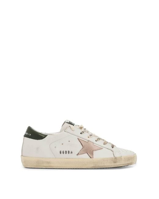 Golden Goose Deluxe Brand White Golden Gänse Super Star -Sneaker