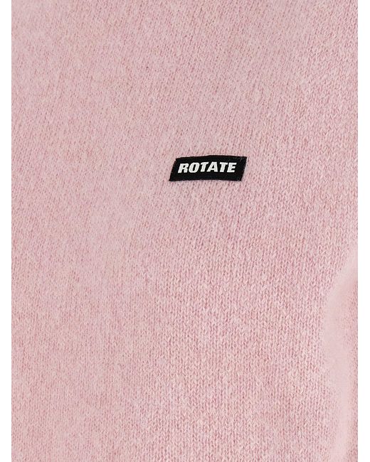 ROTATE BIRGER CHRISTENSEN Roteer Birger Christensen 'gebreide Bijgesneden' Vest in het Pink