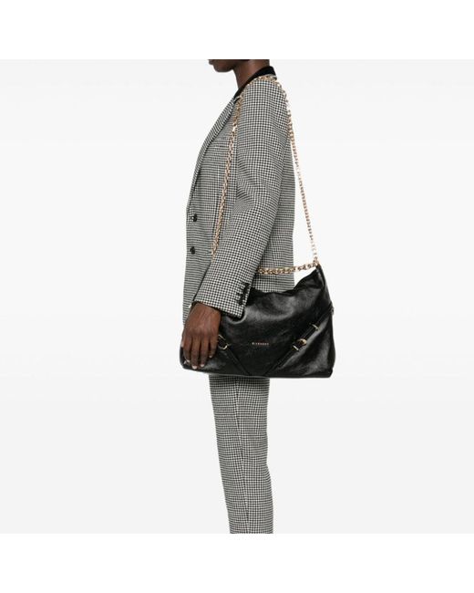 Givenchy Black Medium Voyou Chain Shoulder Bag