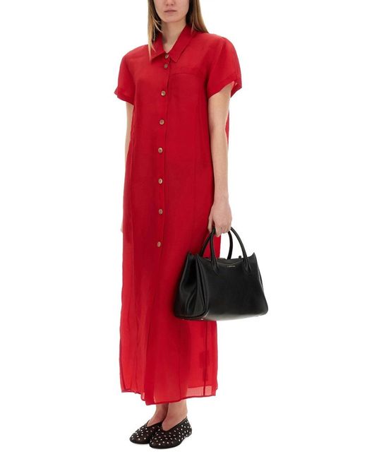 Khaite Red Effy Dress
