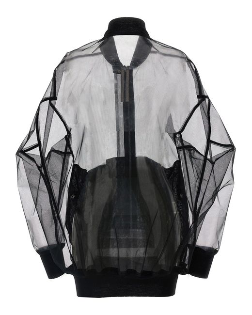 Rick Owens Black 'Jumbo Flight' Bomber Jacket