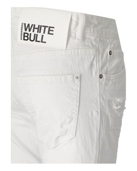 Jean blanc Cool Girl DSquared² en coloris White