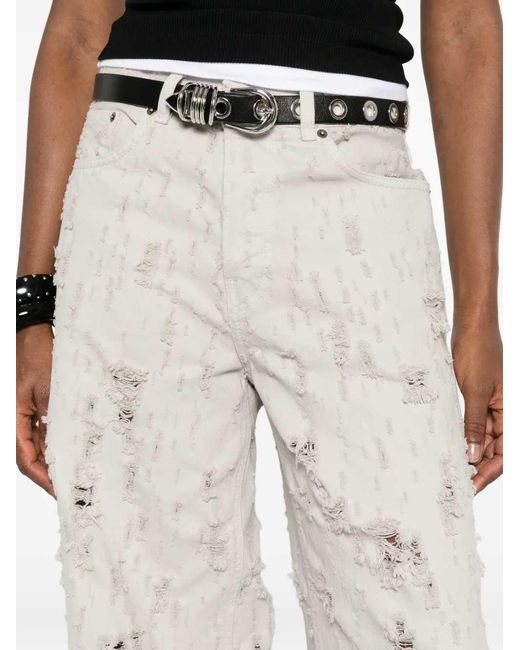 Haikure White Bethany Bull Destroy Distressed Jeans