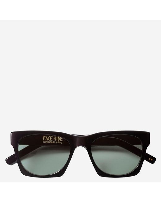 FACE HIDE Logo Zonnebril in het Black