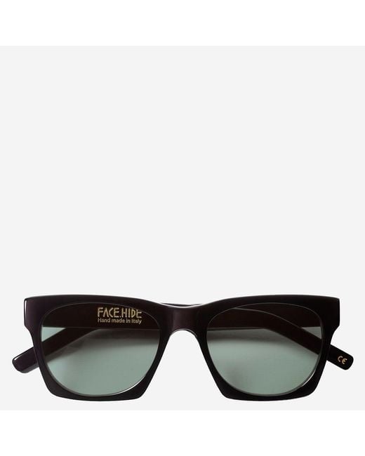 FACE HIDE Black Logo Sunglasses