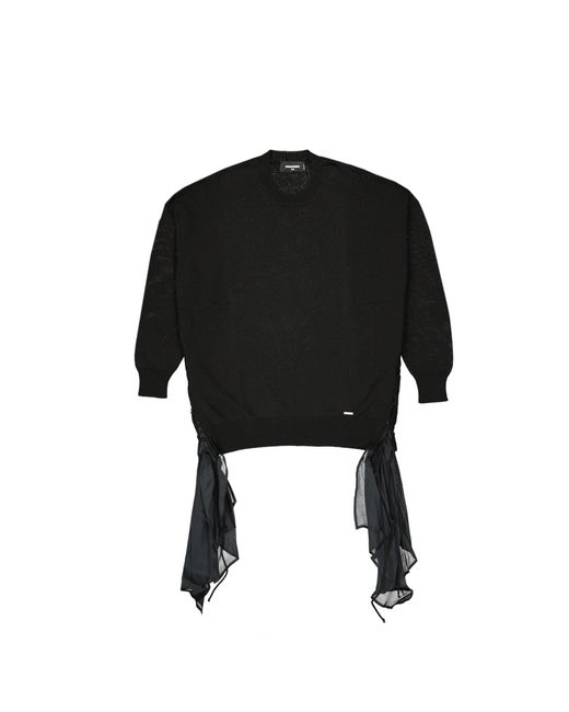 Suéter de algodón DSquared² de color Black