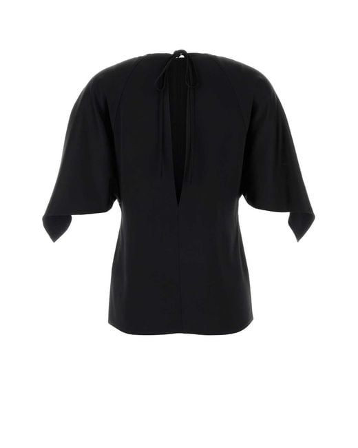 Stella McCartney Black Handkerchief Satin T