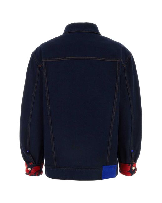 Burberry Blue Oversized Denim Jacket