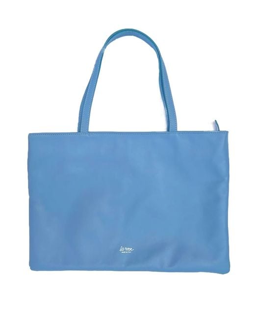 LA ROSE Blue Tote Bag Azzurro
