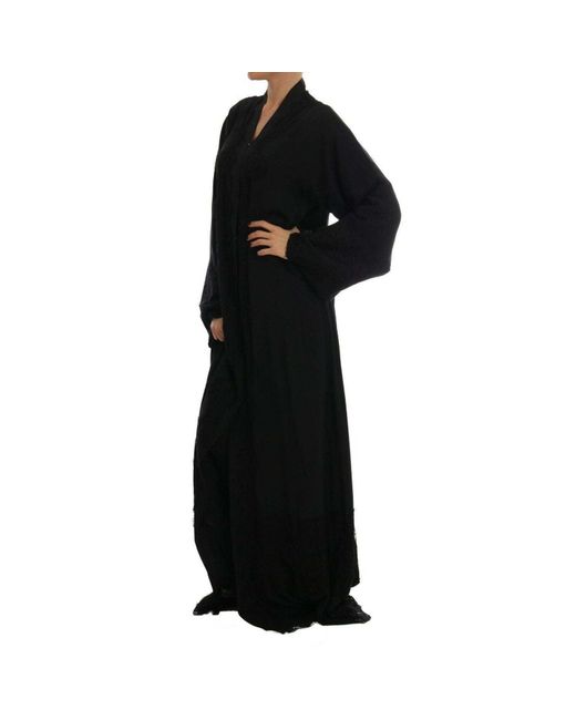 black silk kaftan