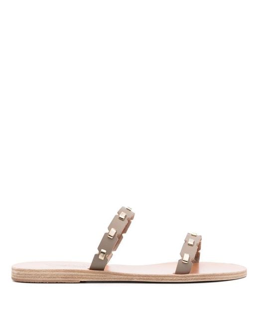 Ancient Greek Sandals White Shoes