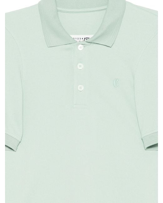 MM6 by Maison Margiela Green Polo Shirt