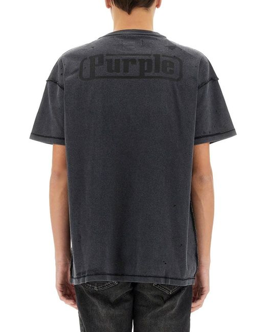 Purple Brand Black Inside Out T-Shirt for men