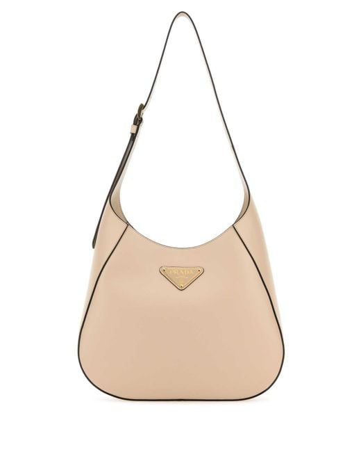 Prada Natural Light Leather Shoulder Bag for men