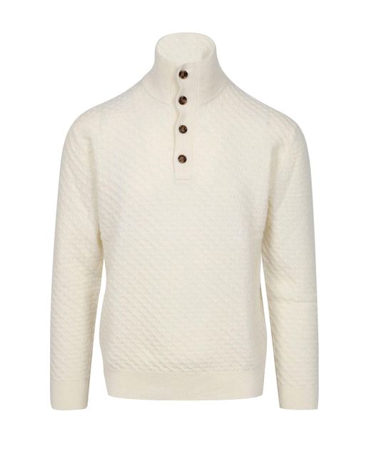 Paolo Pecora Truien Crème in het White voor heren