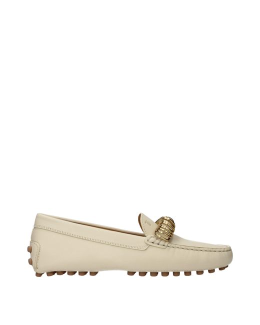 Tod's Natural Leather Moccasins