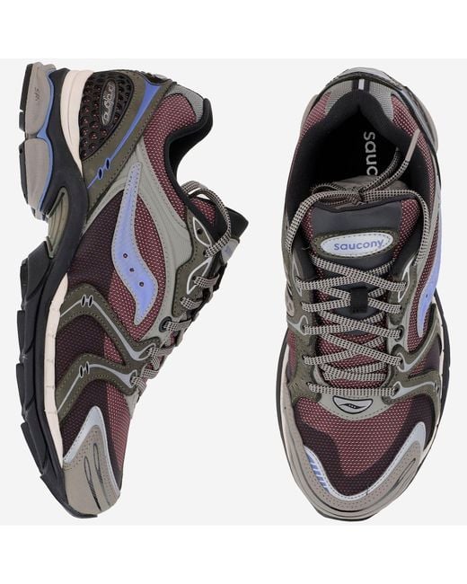 Saucony Gray Progrid Triumph-4 Sneakers for men