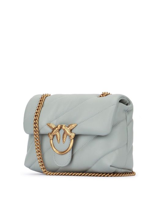 Pinko Gray Love Puff Mini Cl Sheep Nappa