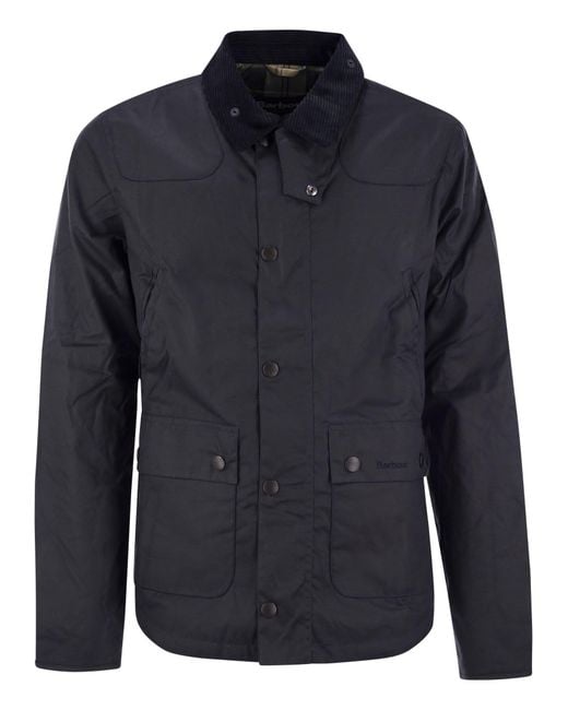 Barbour Blue Reelin Waxed Cotton Jacket for men