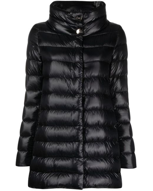 Herno Ameli Midi Down Jacket in het Black