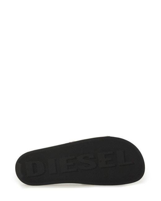 DIESEL Black Slide Sandal Mayemi for men