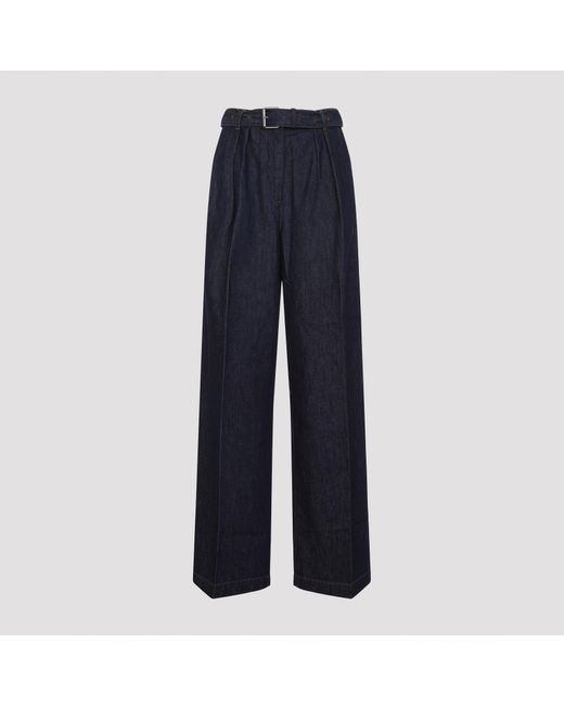 Dries Van Noten Perzik Jeans in het Blue