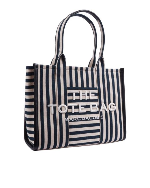 Marc Jacobs Black The Large Tote 79.Cotton 11.Linen 9.Rayon Handbag