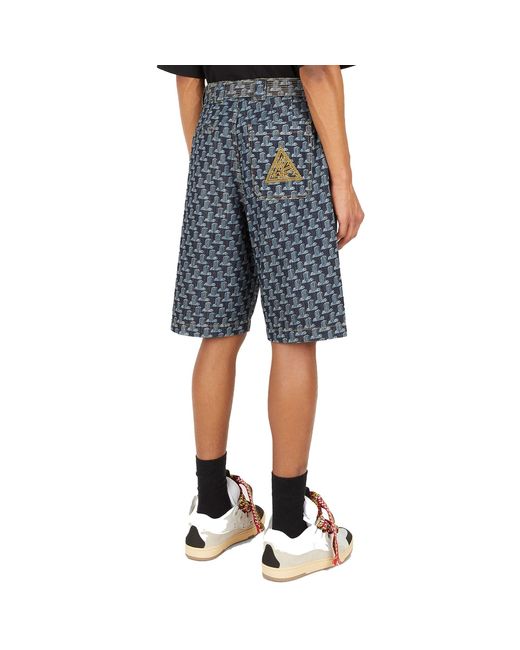 Lanvin Kolom Monogram Shorts in het Gray voor heren