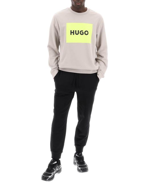 Sudadera de logotipo de Duragol HUGO de hombre de color Gray