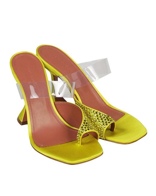 AMINA MUADDI Yellow Paloma Slipper