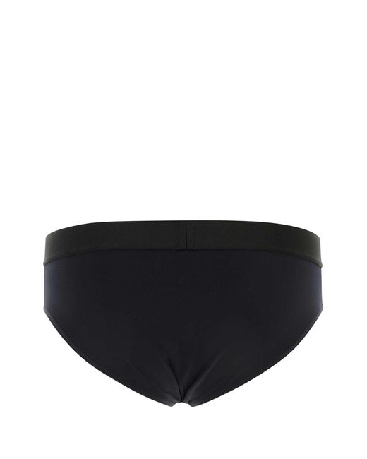 DSquared² Black Stretch Nylon Swimming Brief