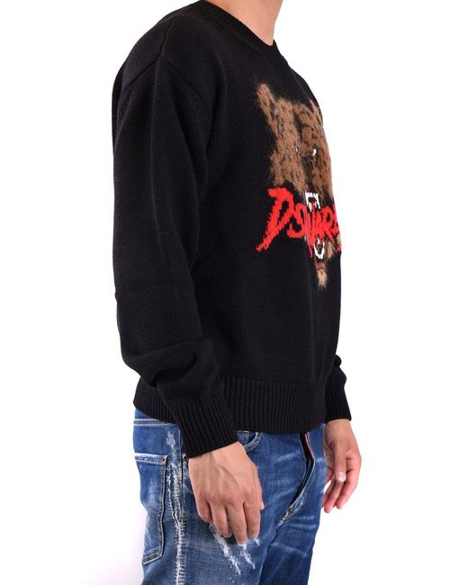 Negro DSquared² de hombre de color Black