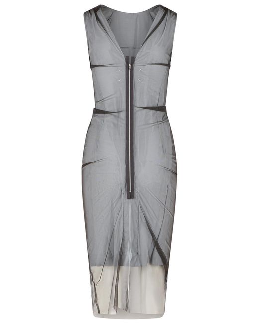 Maison Margiela Gray Polyamide Dress