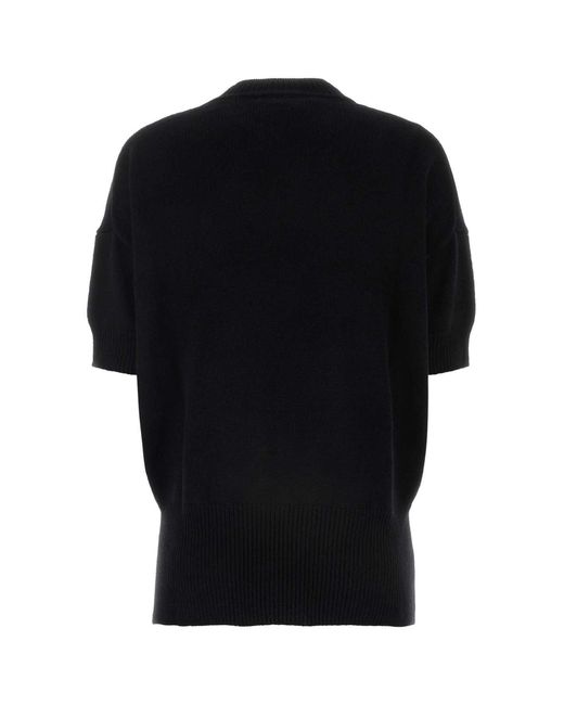 Jil Sander Black Cashmere Sweater