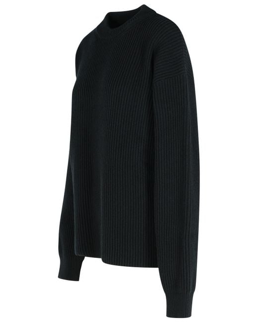 Jil Sander Black Wool Crew Neck Sweater