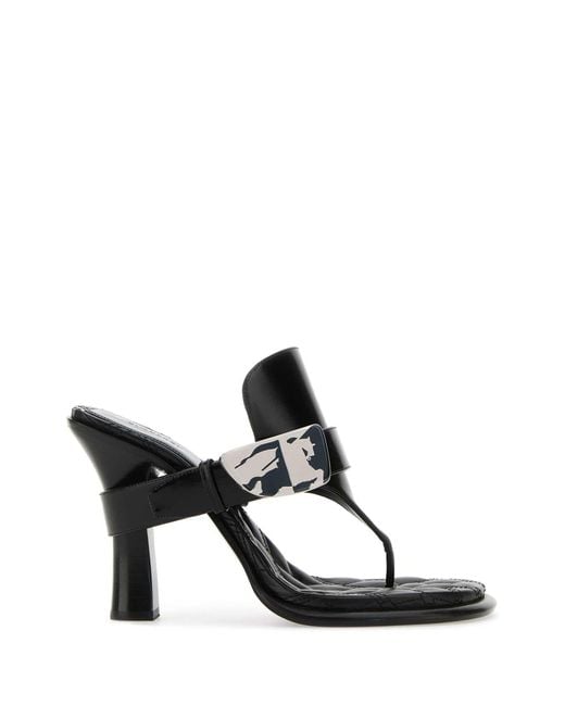 Burberry Black Bay Sandals