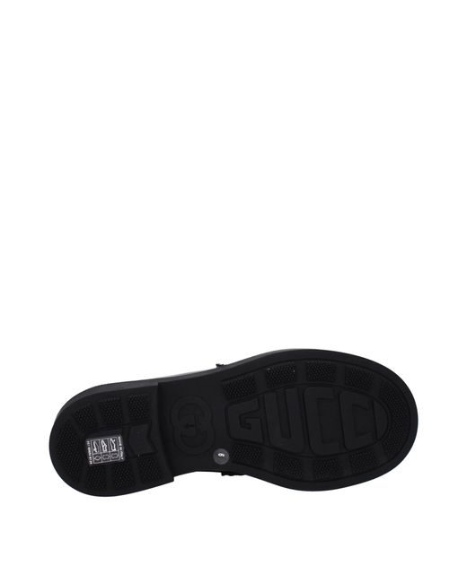 Gucci Black Mocassini Uomo Pelle Nero for men