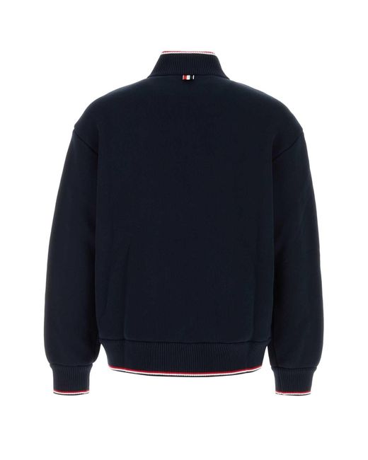 Thom Browne Blue Cotton Blend Oversize Jacket for men