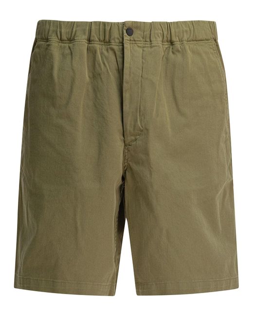 Norse Projects Nordprojekte Ezra entspannte Bio -Stretch -Kündigung kurz in Green für Herren