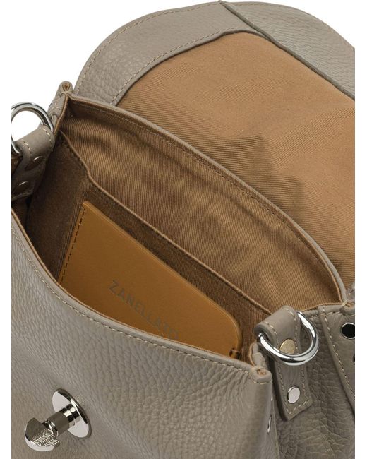 Zanellato Metallic Postina Daily Giorno Baby Leather Handbag