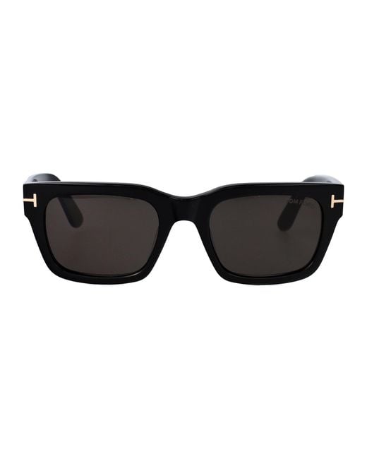 Tom Ford Black Squared Sunglasses Ft1333 01 A