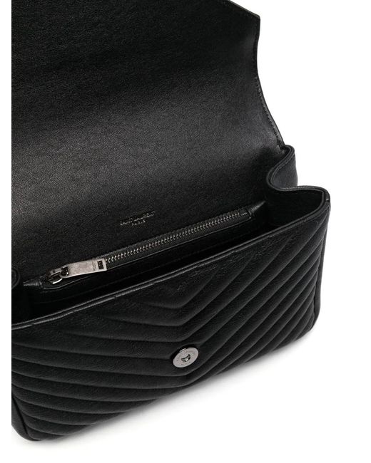 Saint Laurent Black Medium College Cross Body Ba