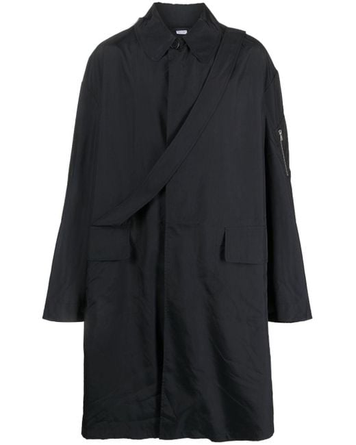 Random Identities Blue Raincoat With Strap for men